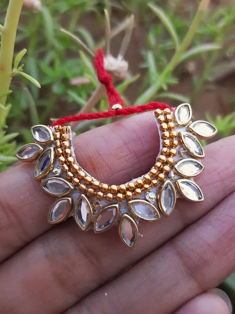 Divine Petal Glow Necklace for Laddu Gopal