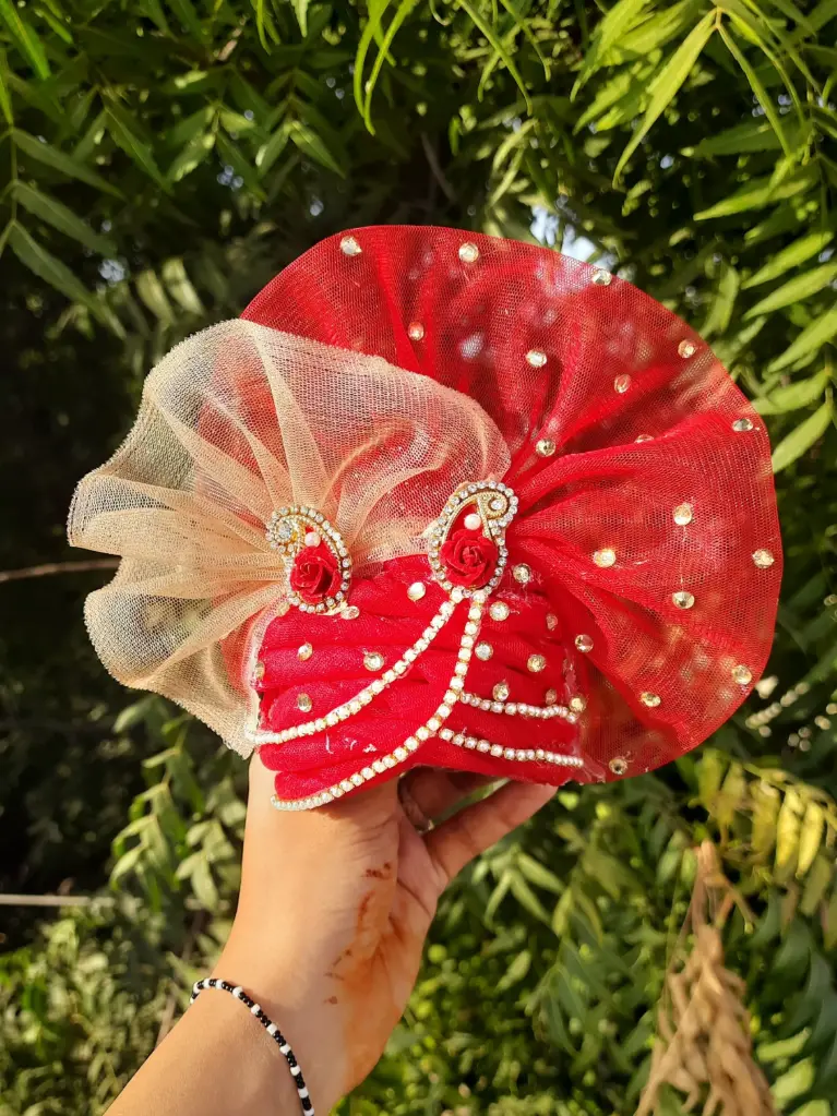 Royal Pagdi for Lord Krishna – Divine Head Crown