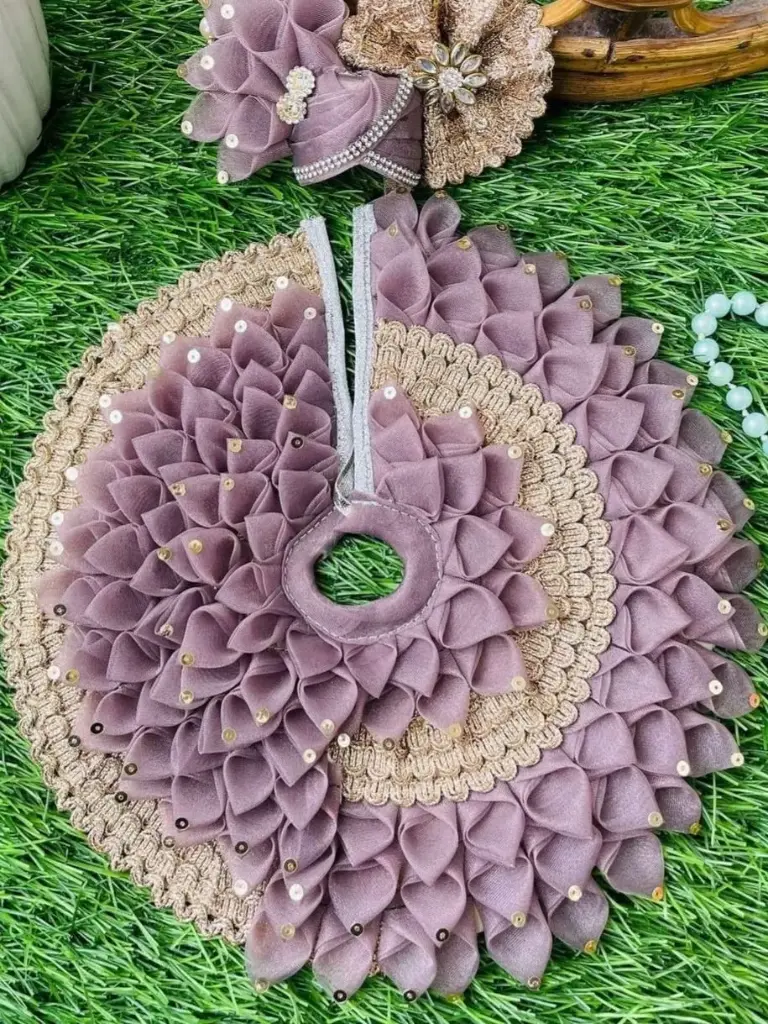  Designer Frill Dress and Pagdi for Lord Krishna