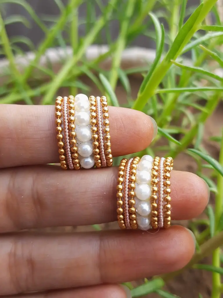Mini White Pearl Bangles for Laddu Gopal