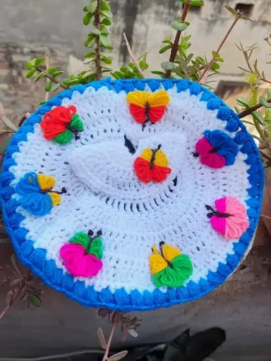 [DR13] Butterfly Bliss Thakur ji Dress Hand-Knitted (Winter Special)