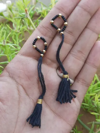 [J05] Traditional Black Bead Najariya for Laddu Gopal